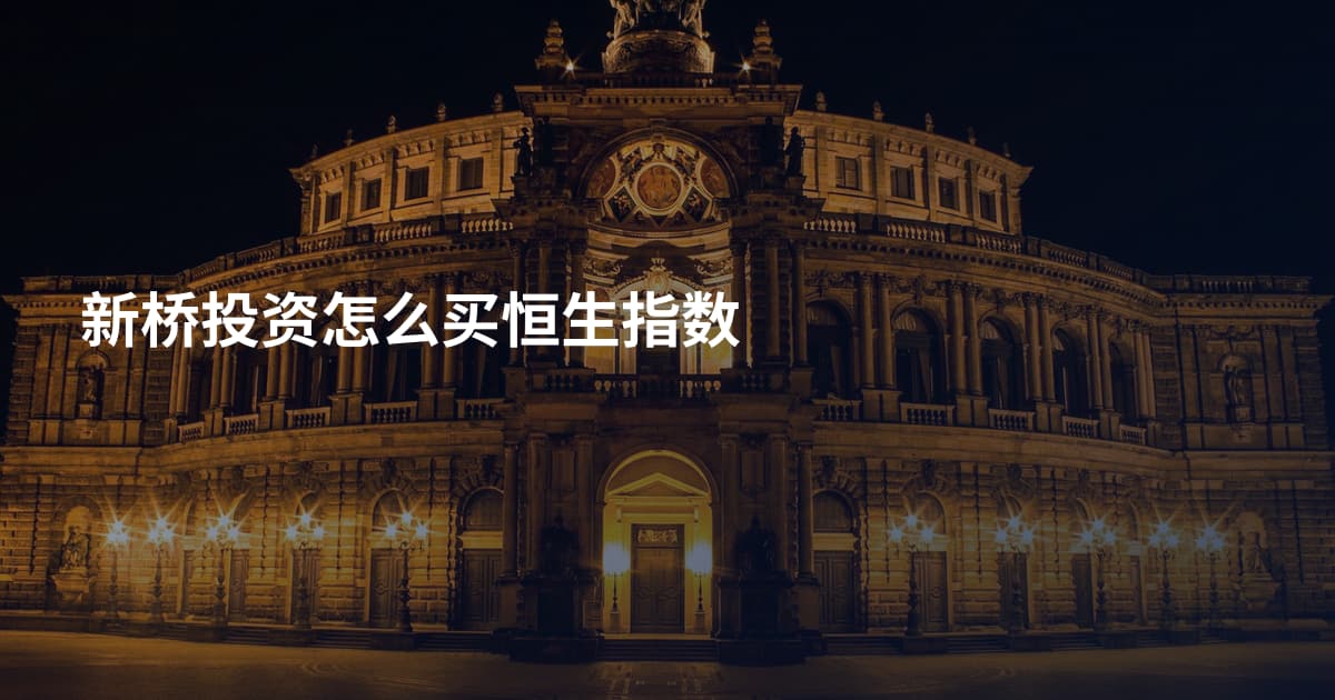 新桥投资怎么买恒生指数