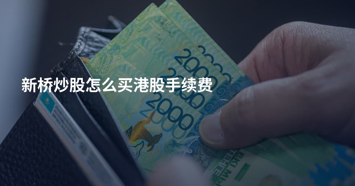 新桥炒股怎么买港股手续费