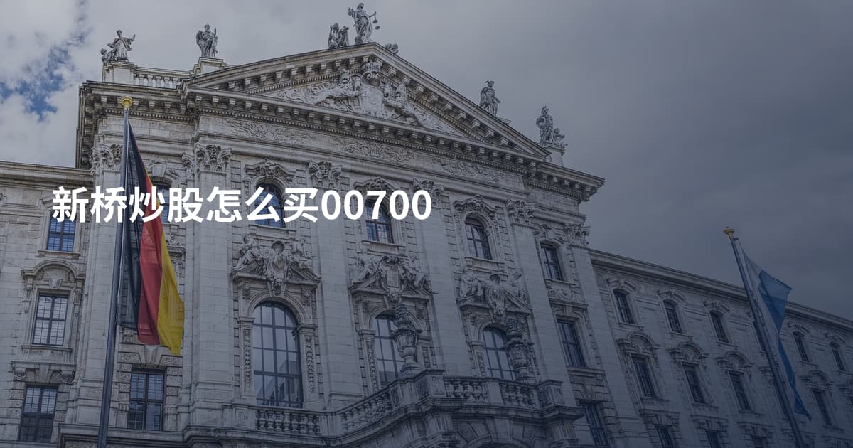 新桥炒股怎么买00700