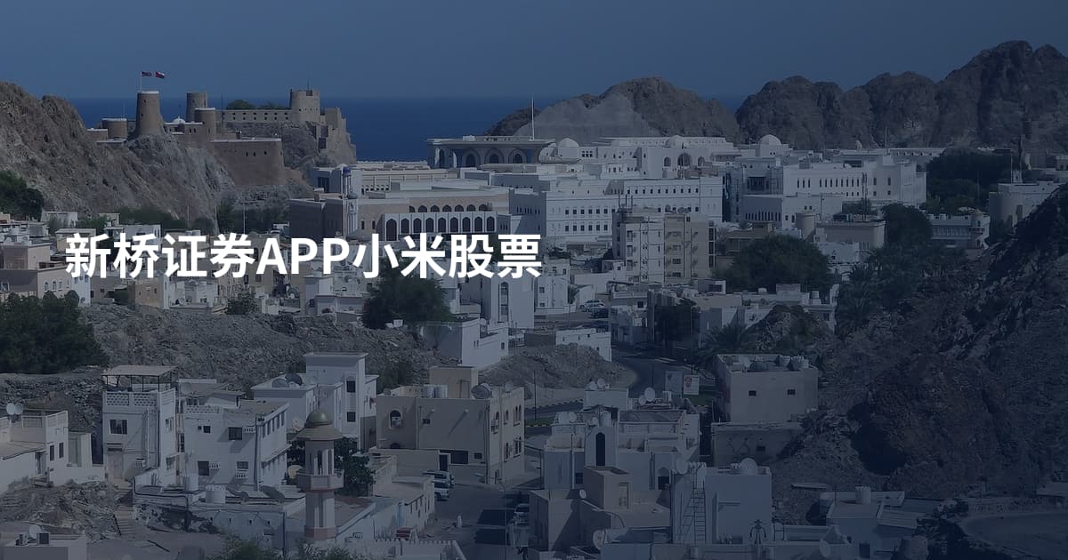 新桥证券APP小米股票