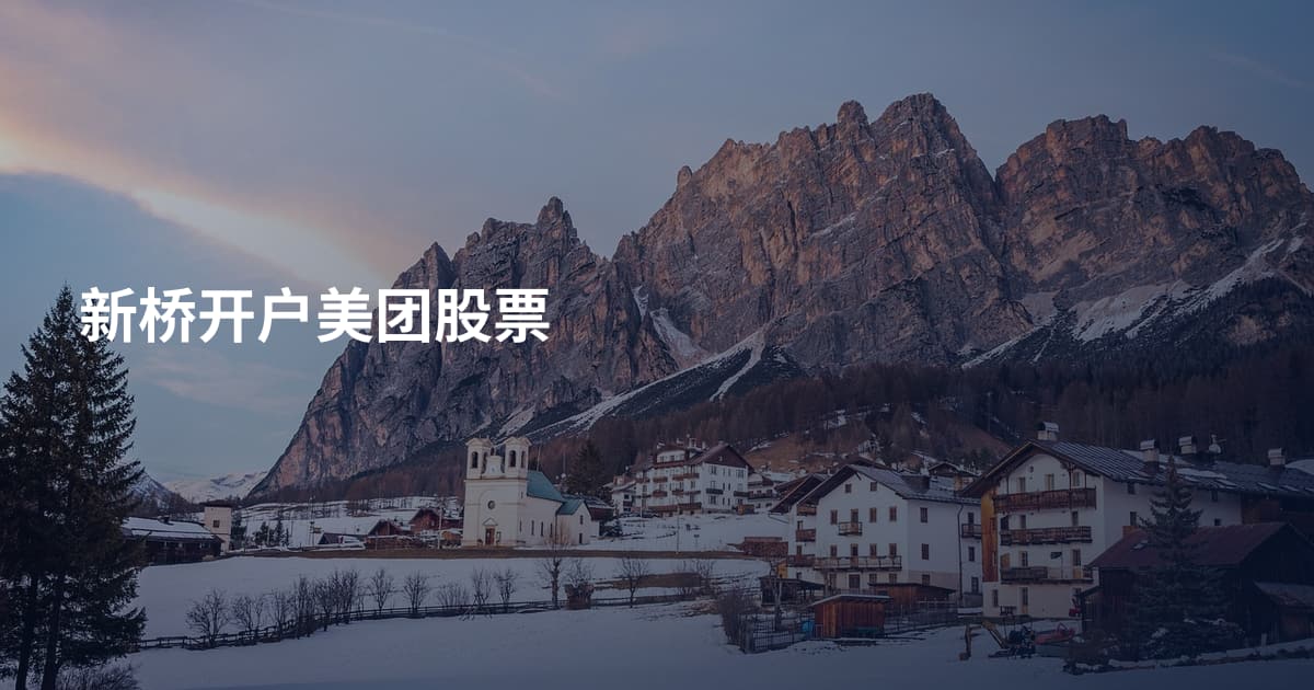新桥开户美团股票