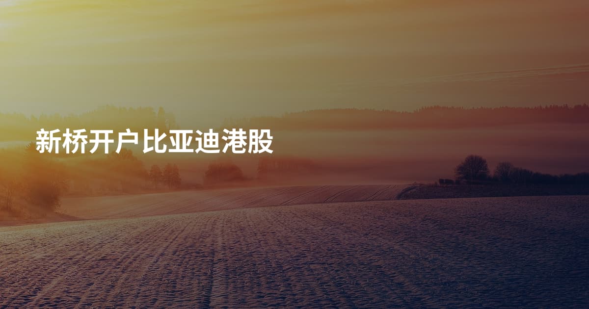 新桥开户比亚迪港股