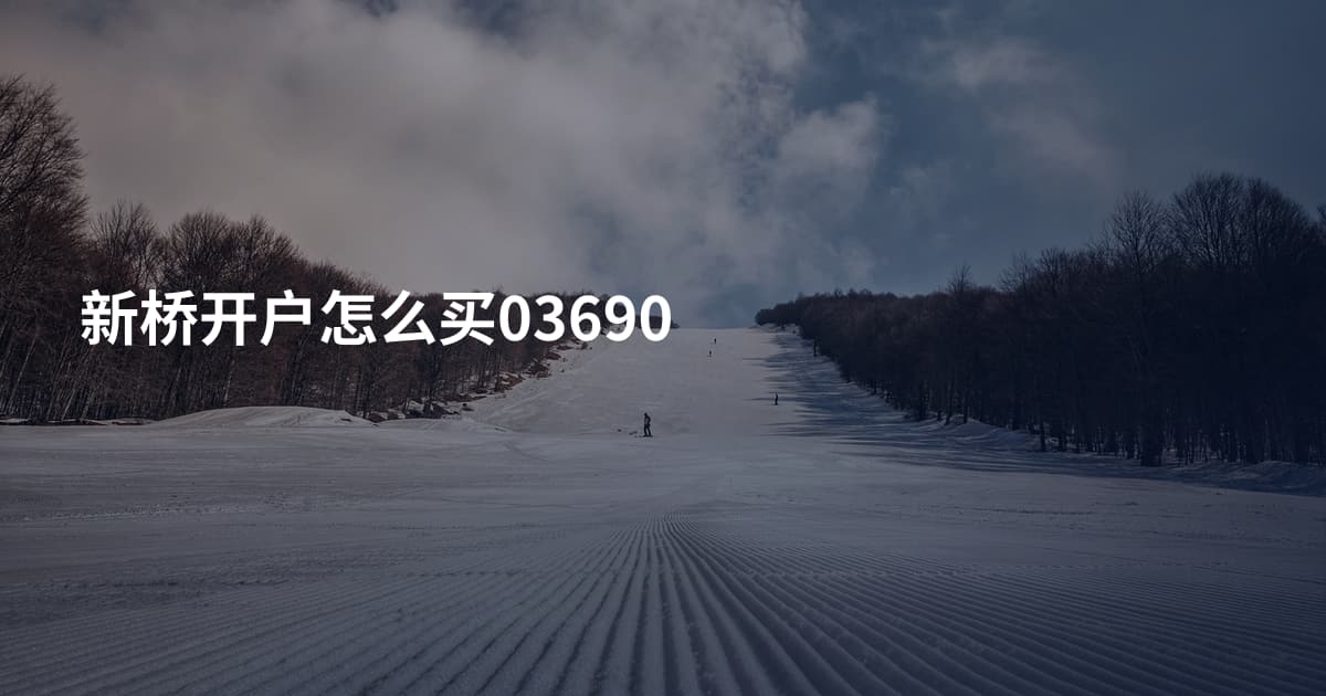 新桥开户怎么买03690