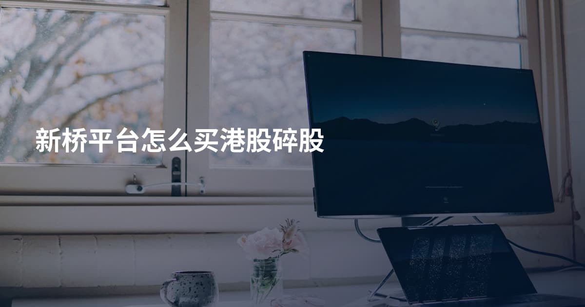 新桥平台怎么买港股碎股