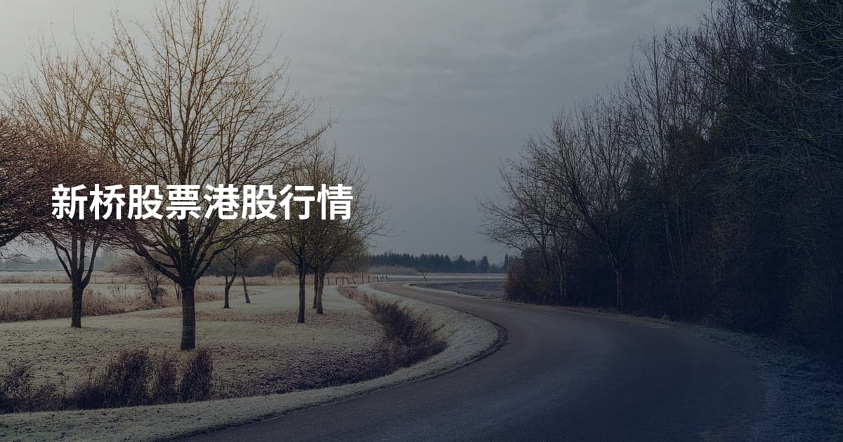 新桥股票港股行情