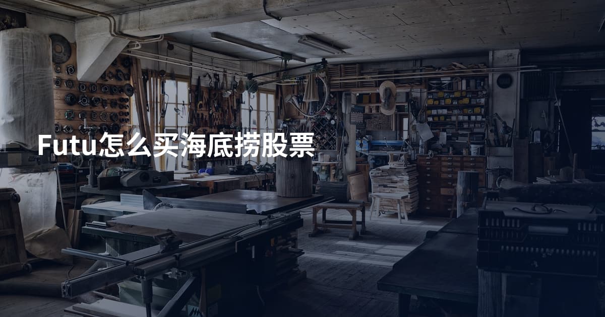 Futu怎么买海底捞股票