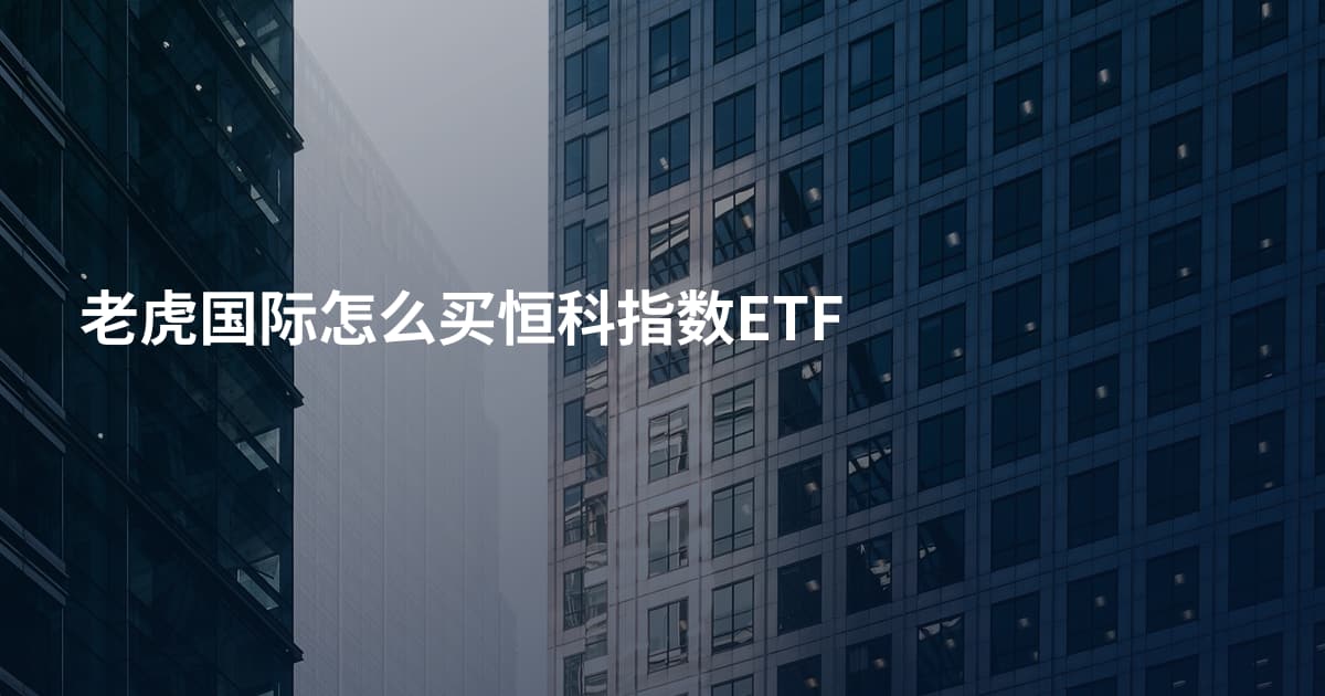 老虎国际怎么买恒科指数ETF