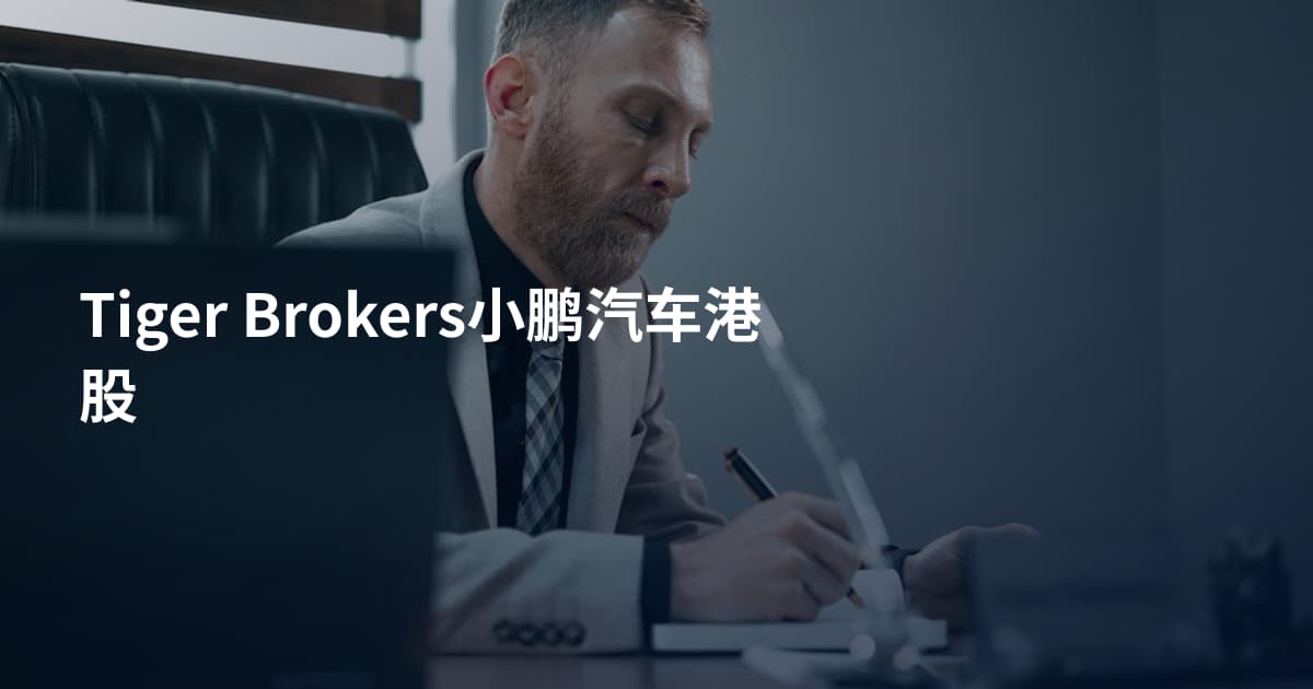 Tiger Brokers小鹏汽车港股