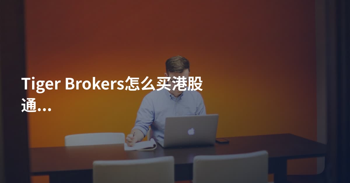 Tiger Brokers怎么买港股通手续费