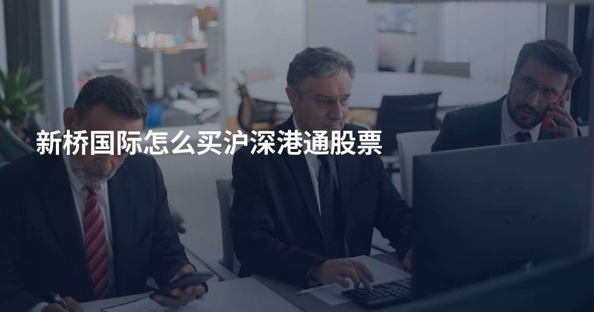 新桥国际怎么买沪深港通股票