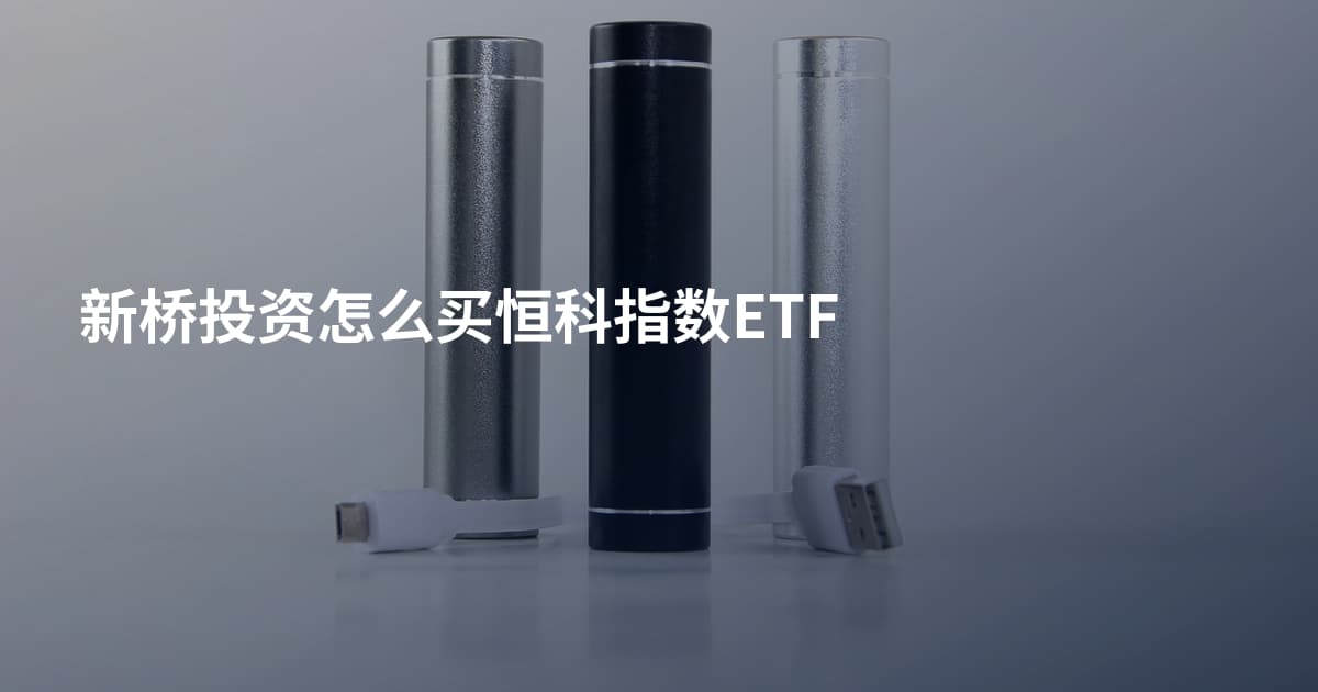 新桥投资怎么买恒科指数ETF