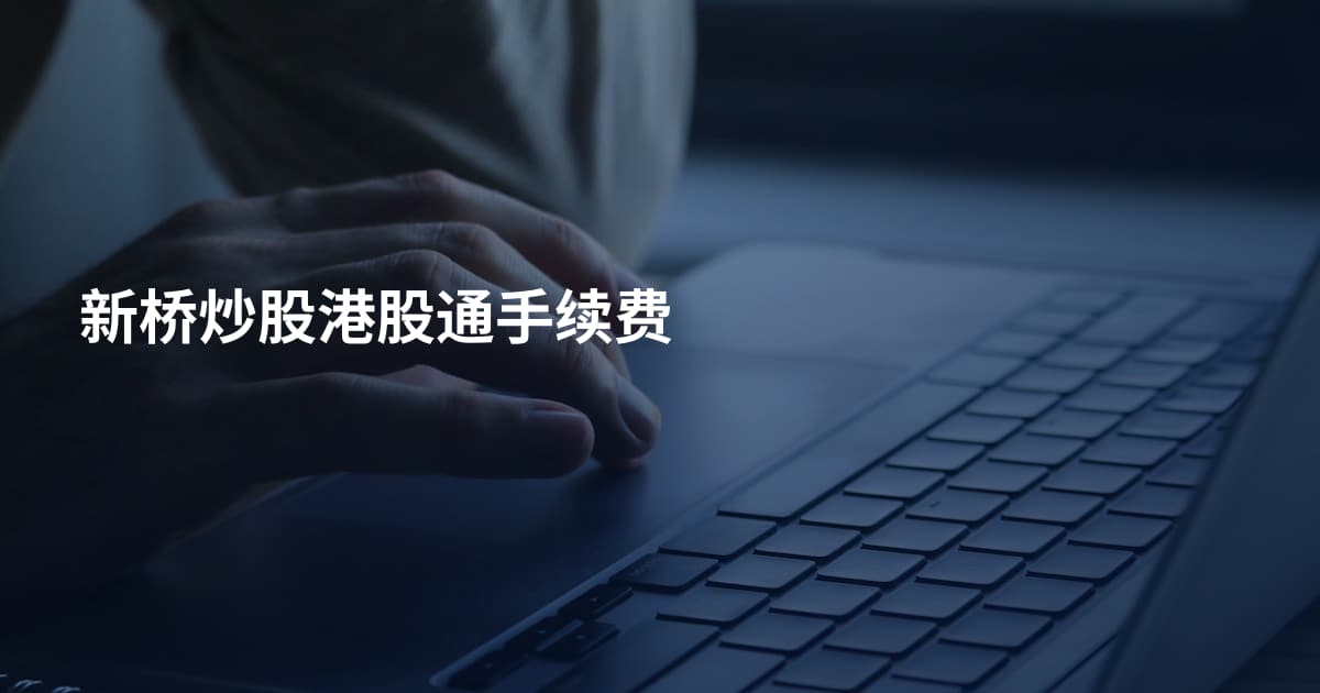新桥炒股港股通手续费