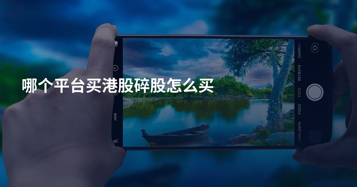 哪个平台买港股碎股怎么买