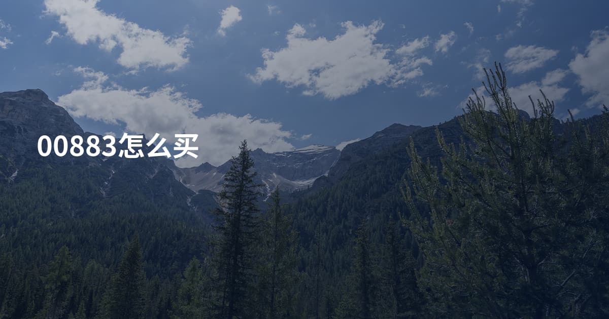 00883怎么买
