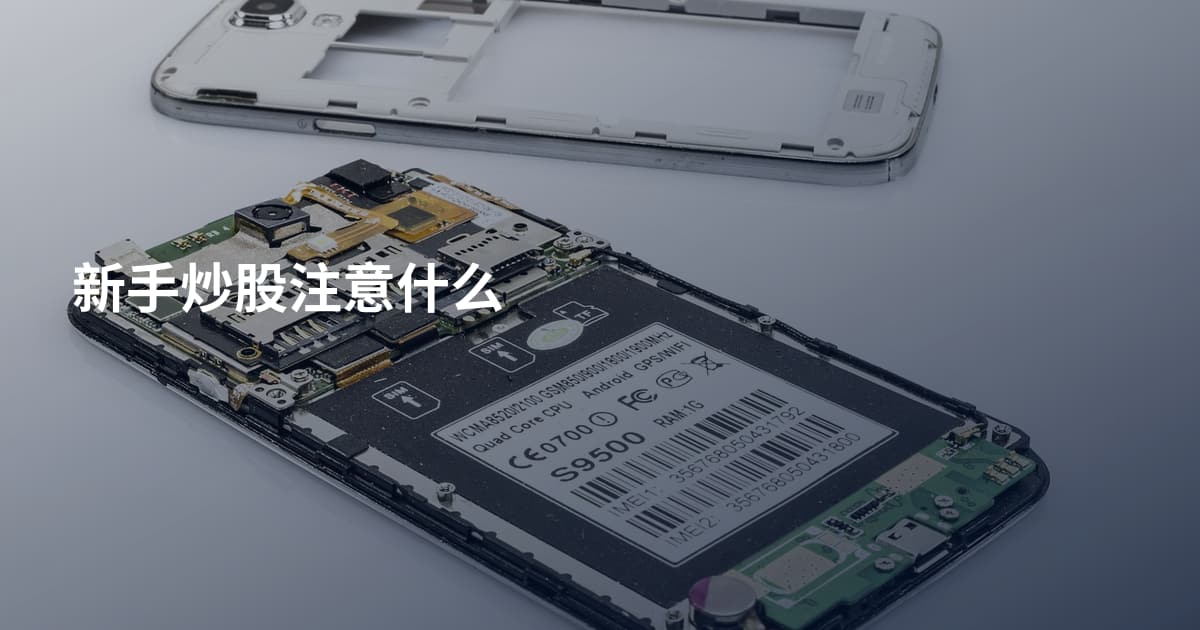 新手炒股注意什么