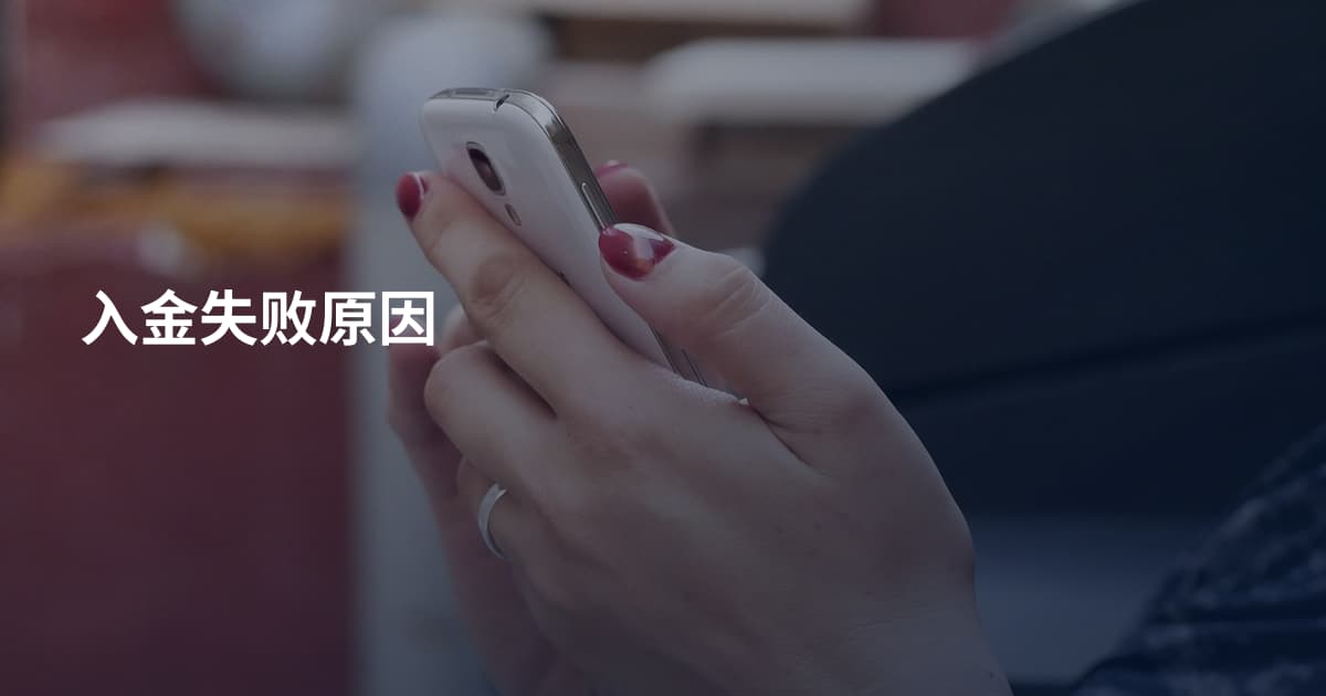 入金失败原因