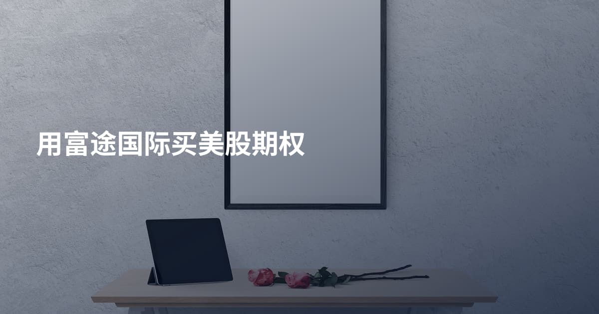 用富途国际买美股期权