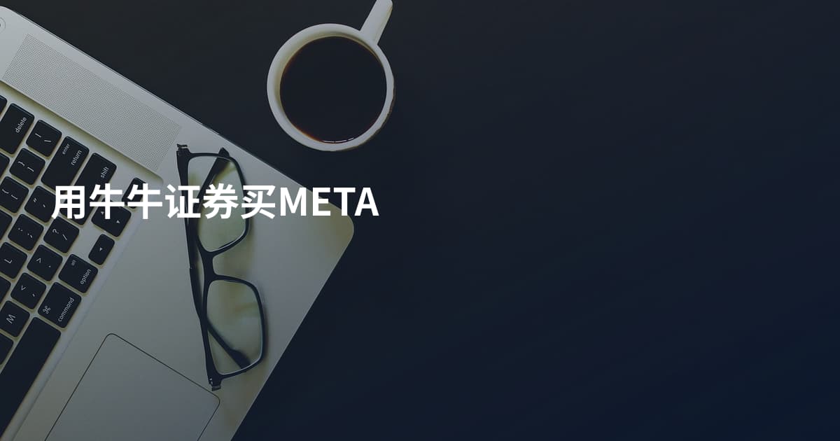 用牛牛证券买META