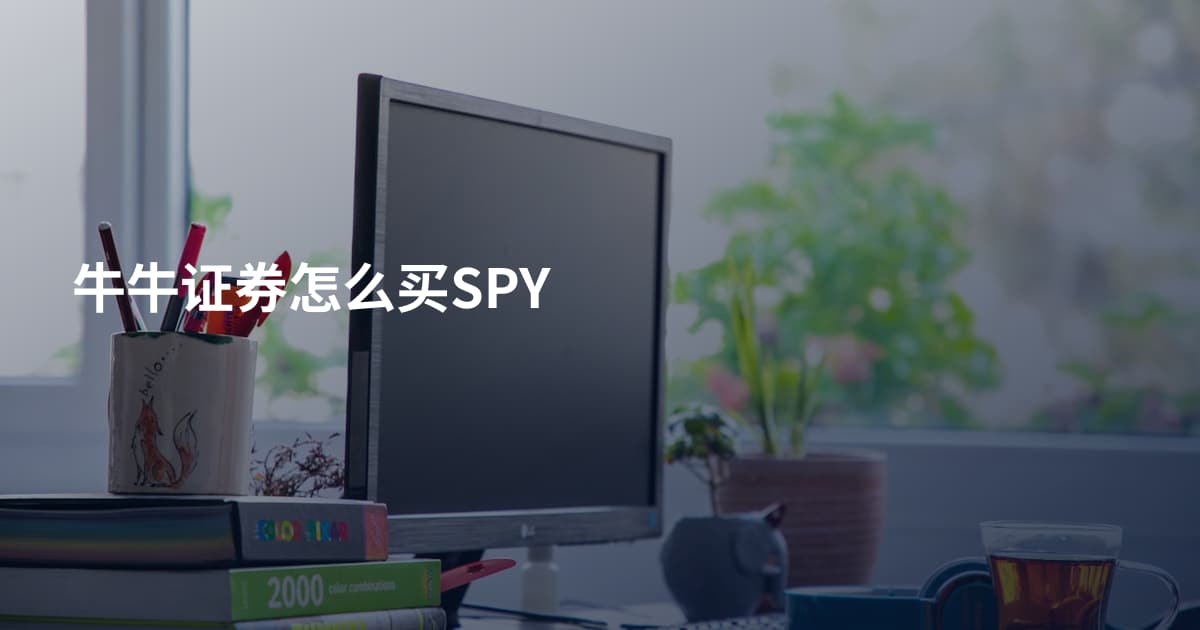 牛牛证券怎么买SPY