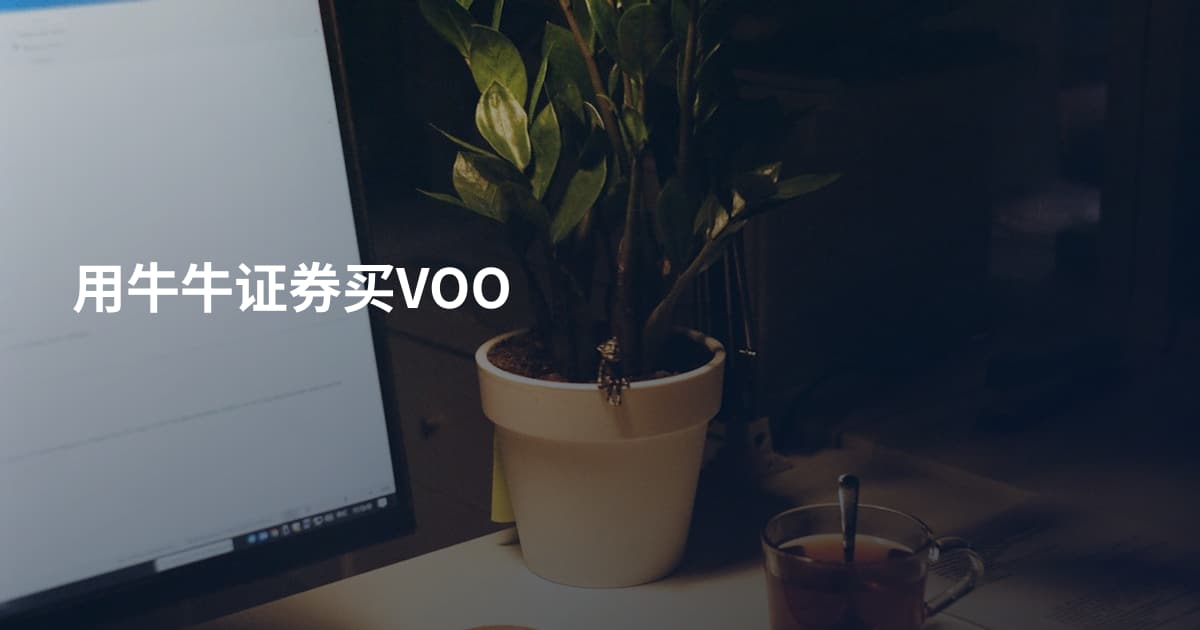 用牛牛证券买VOO