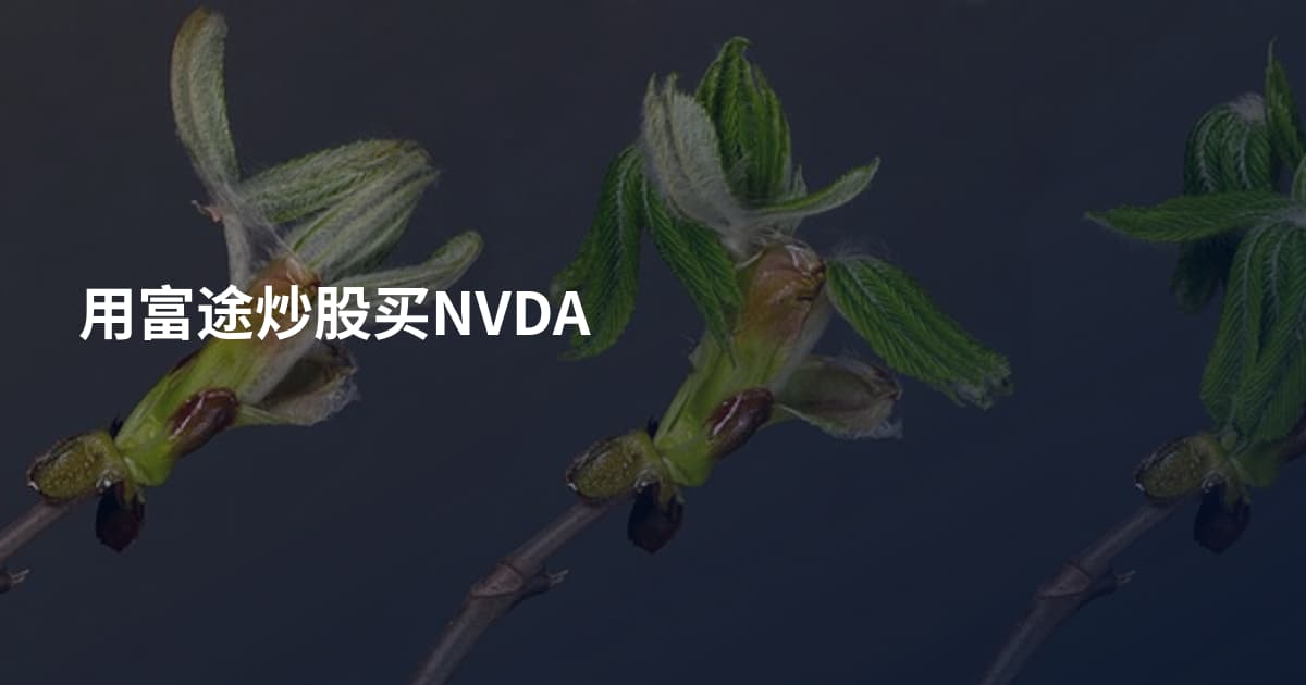 用富途炒股买NVDA