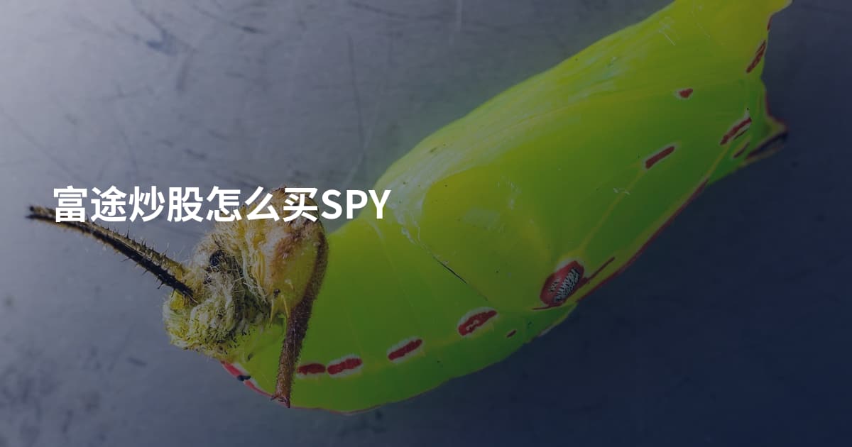 富途炒股怎么买SPY