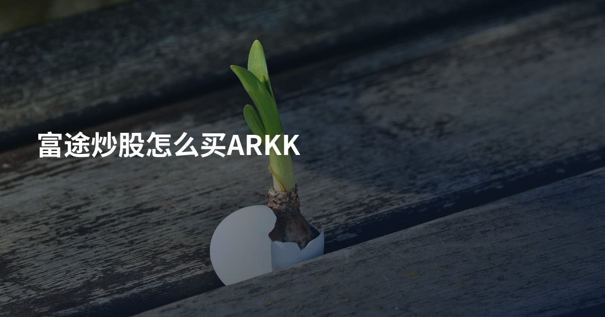 富途炒股怎么买ARKK
