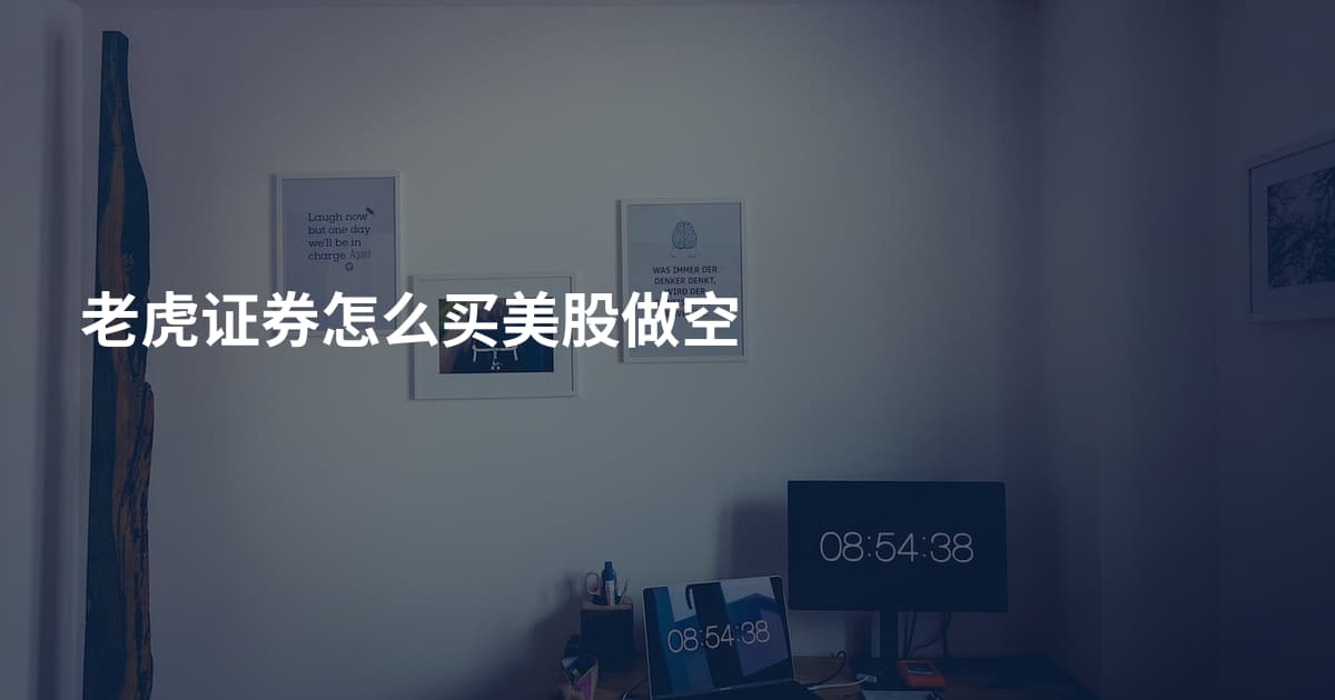 老虎证券怎么买美股做空