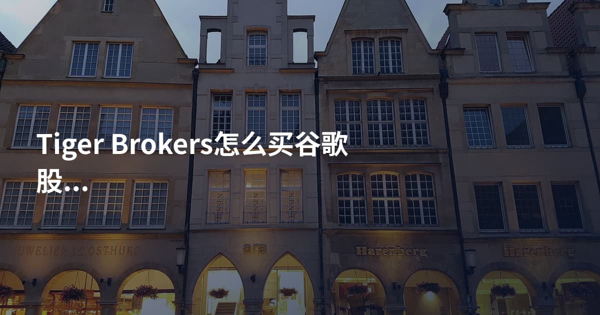 Tiger Brokers怎么买谷歌股票