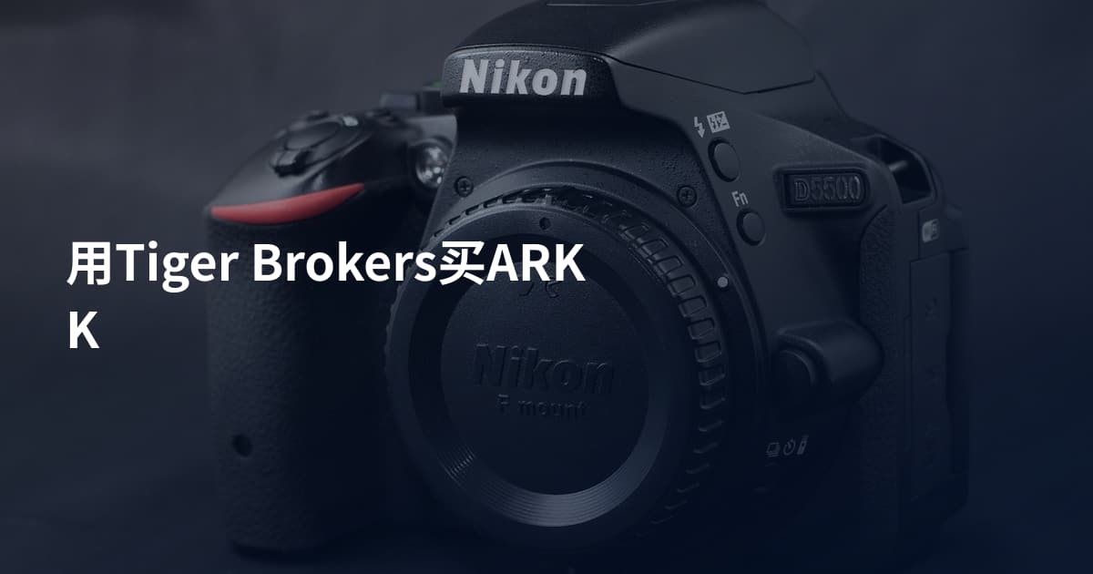 用Tiger Brokers买ARKK