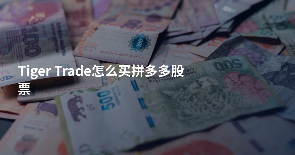 Tiger Trade怎么买拼多多股票