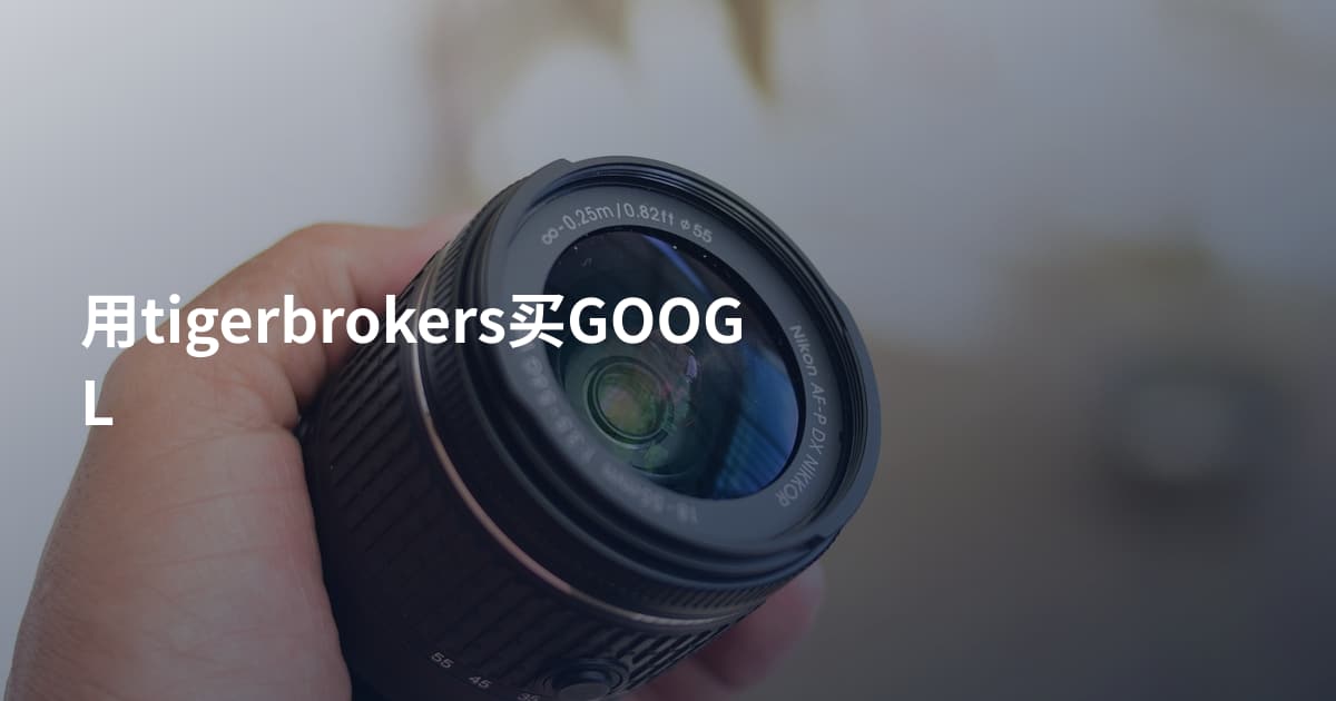 用tigerbrokers买GOOGL