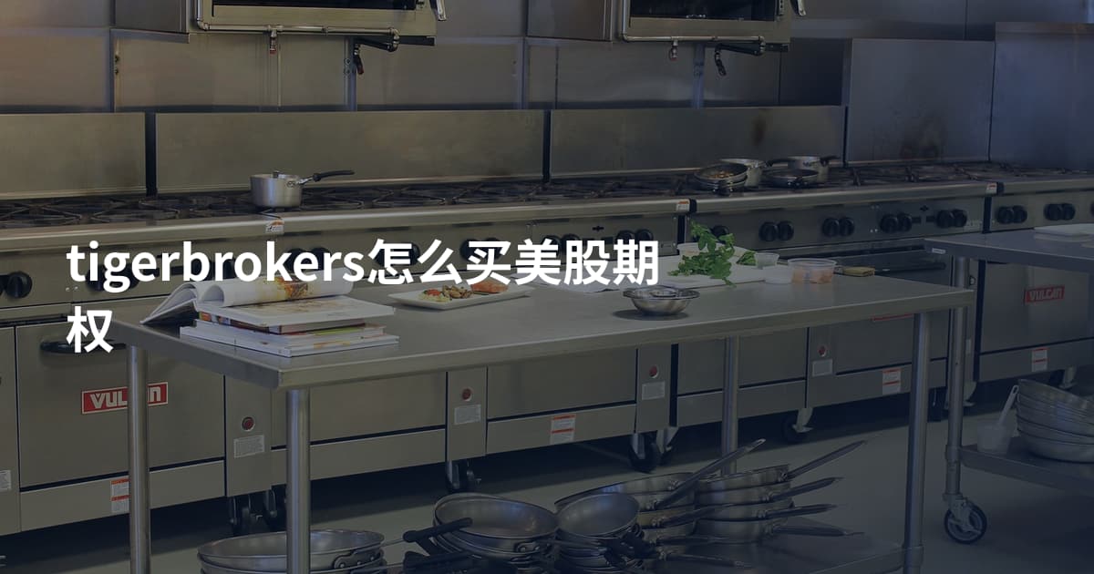 tigerbrokers怎么买美股期权