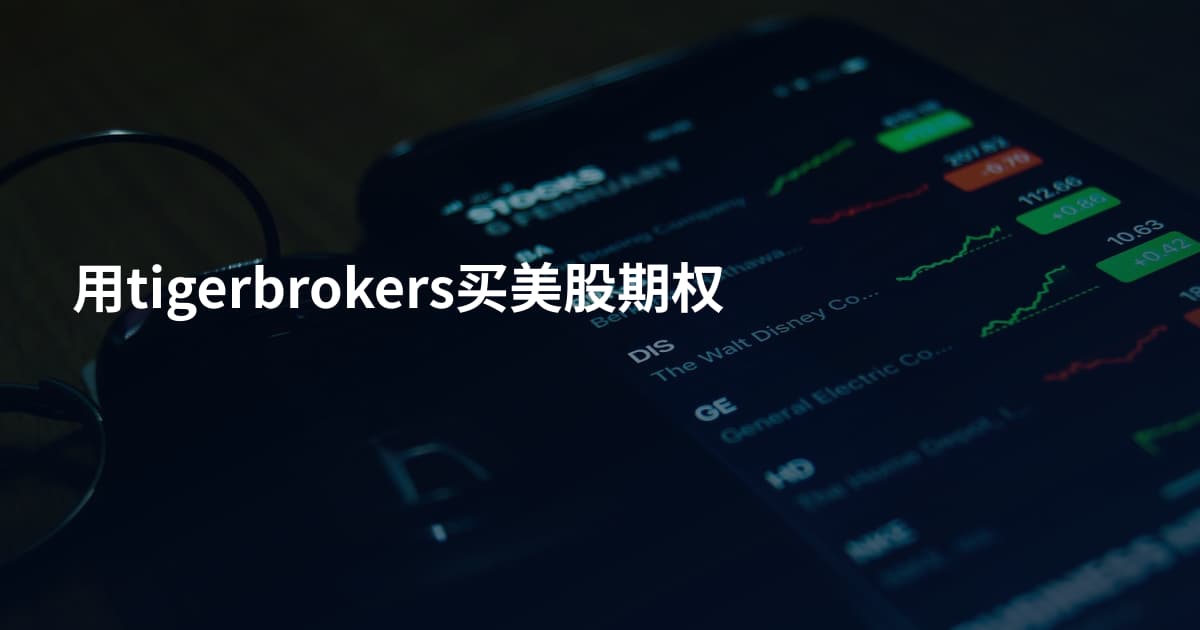 用tigerbrokers买美股期权