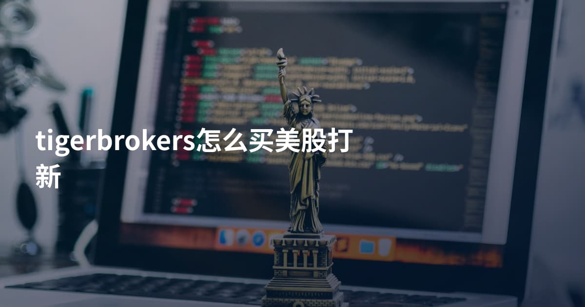 tigerbrokers怎么买美股打新