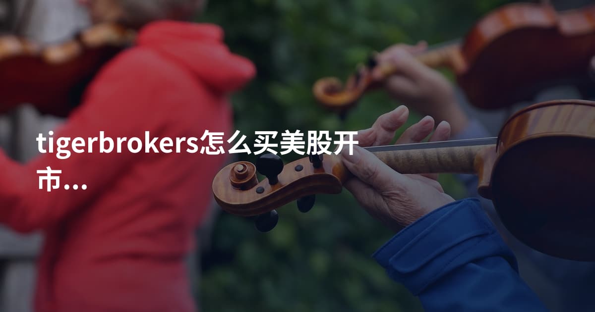 tigerbrokers怎么买美股开市时间
