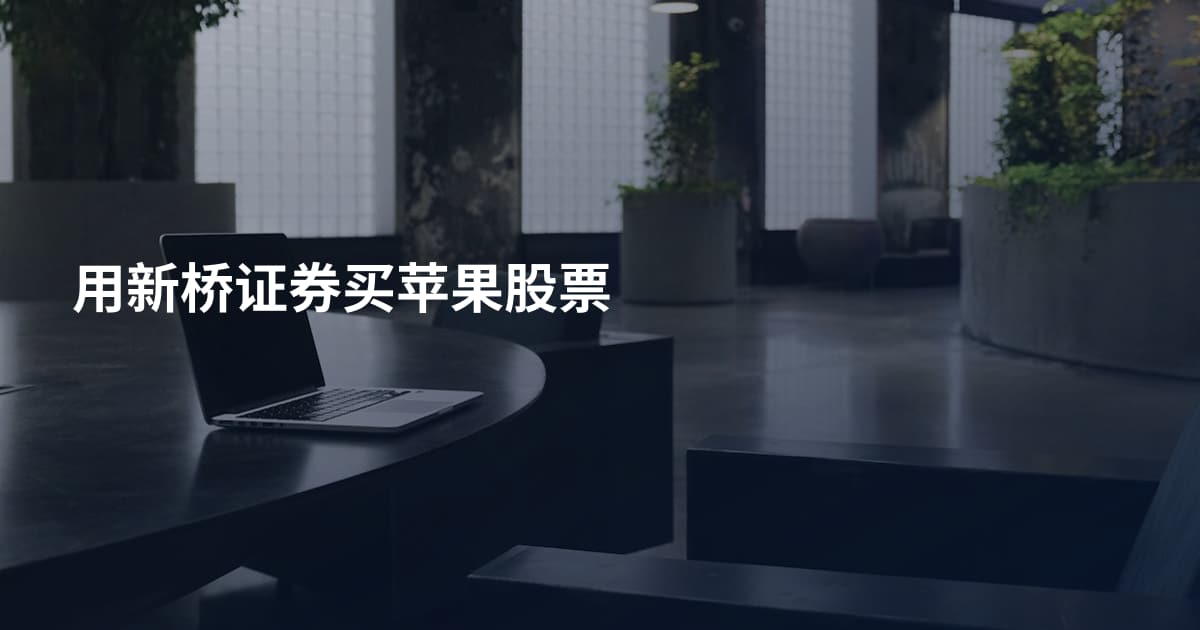 用新桥证券买苹果股票