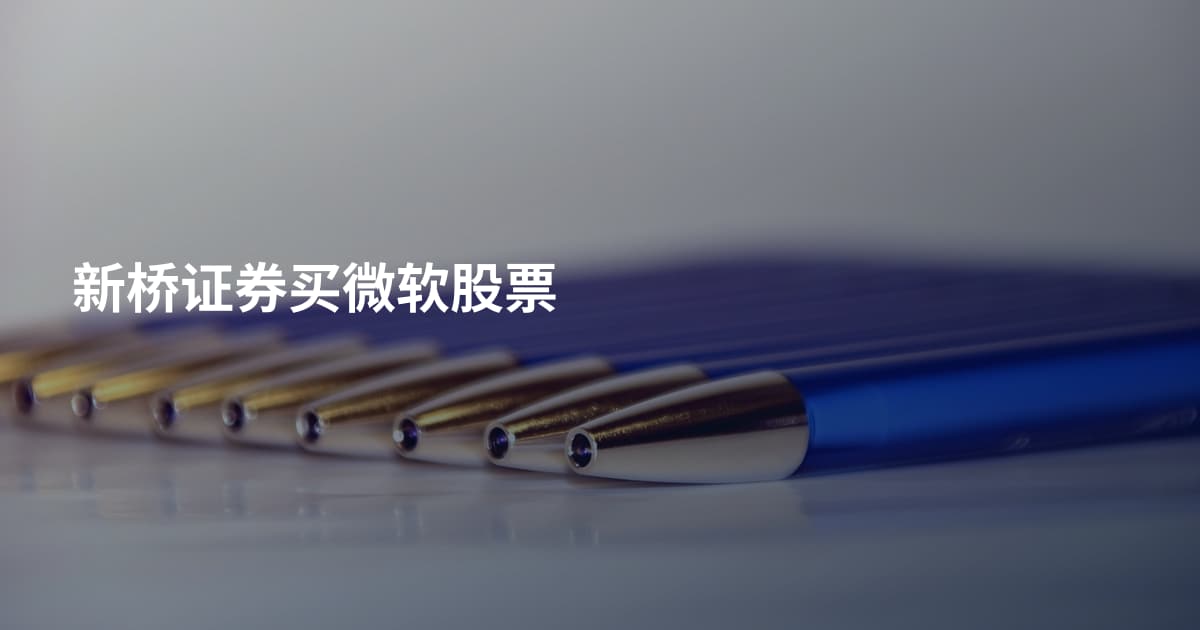 新桥证券买微软股票