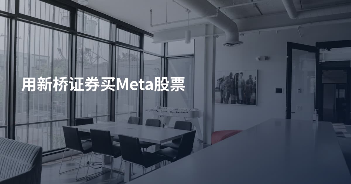 用新桥证券买Meta股票