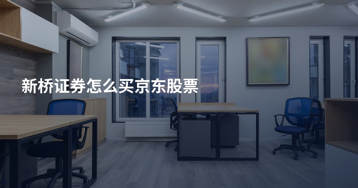 新桥证券怎么买京东股票