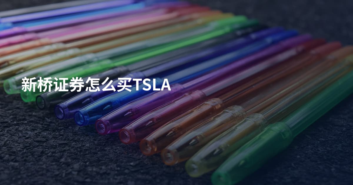新桥证券怎么买TSLA