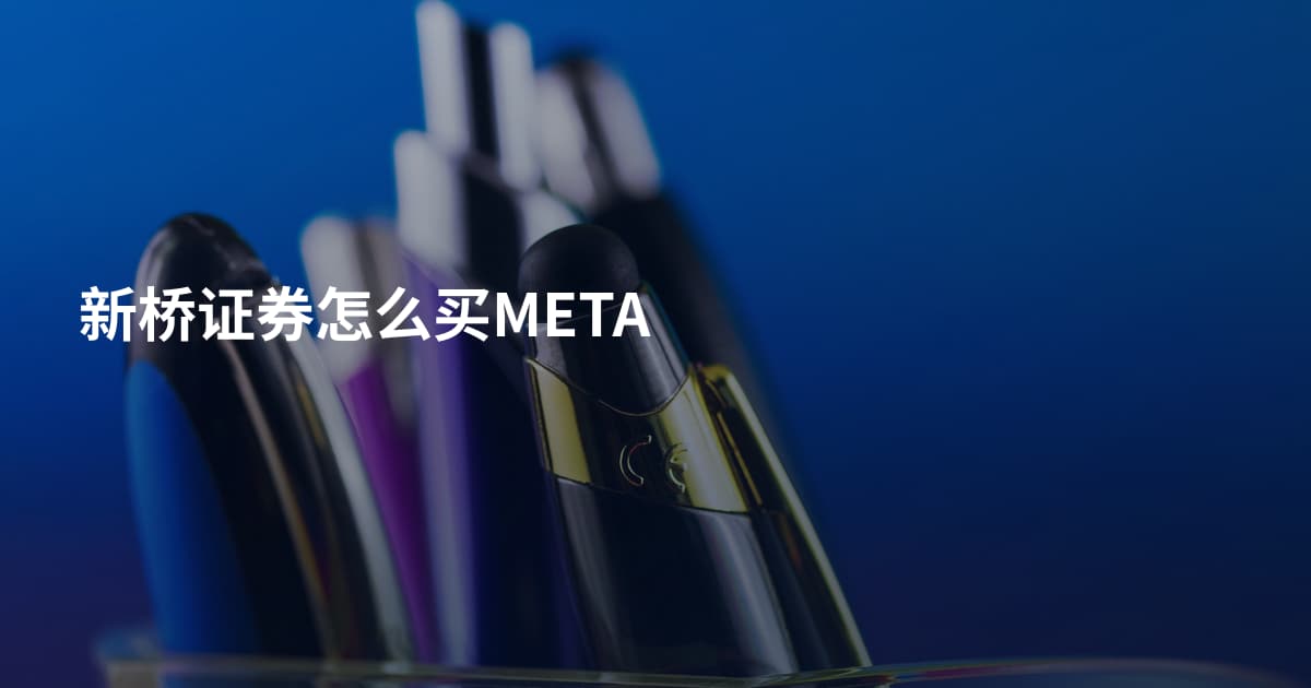 新桥证券怎么买META