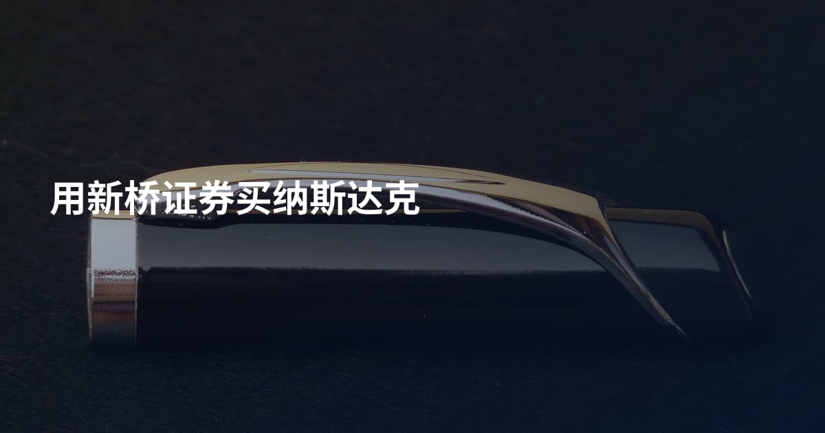 用新桥证券买纳斯达克