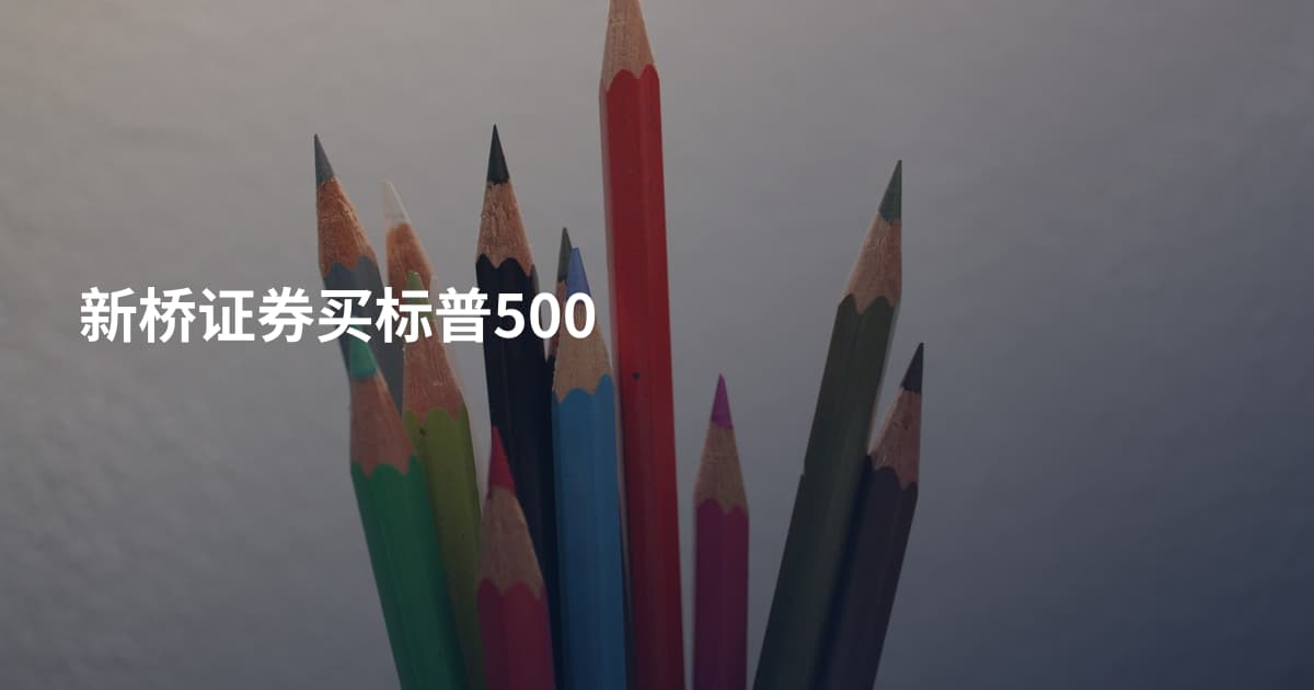 新桥证券买标普500