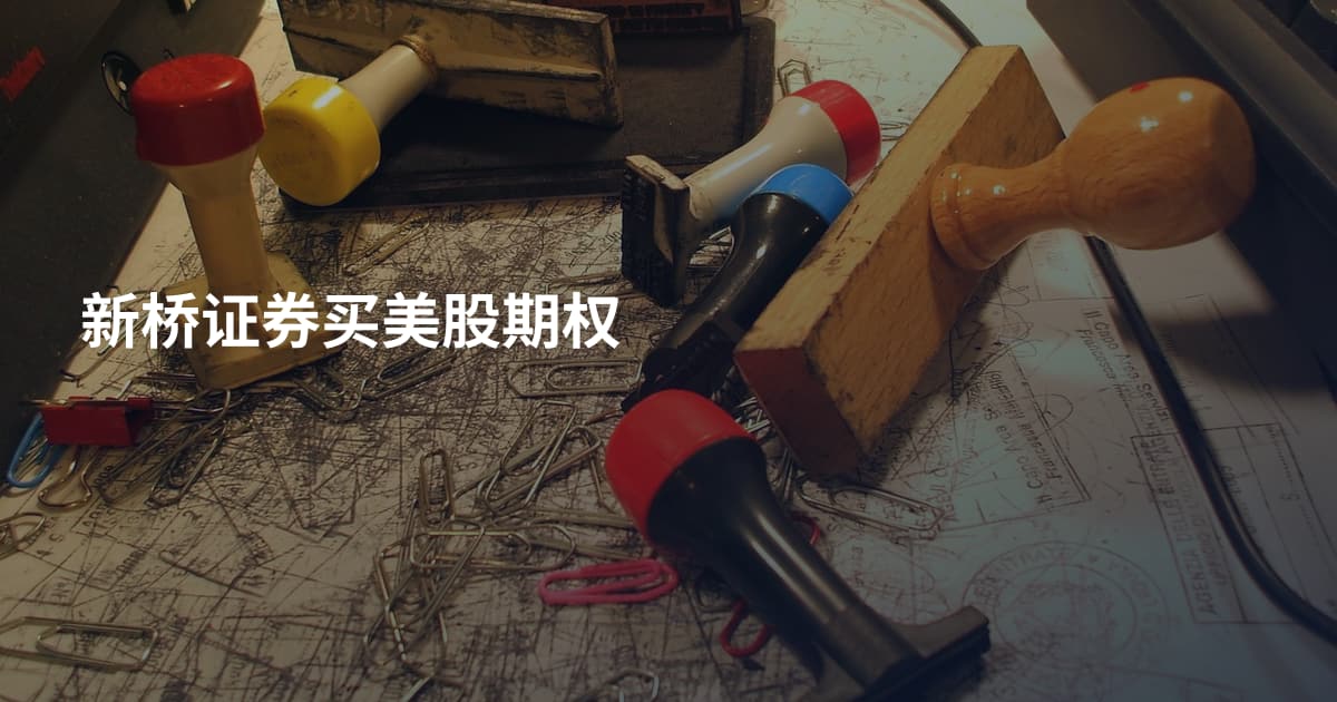 新桥证券买美股期权