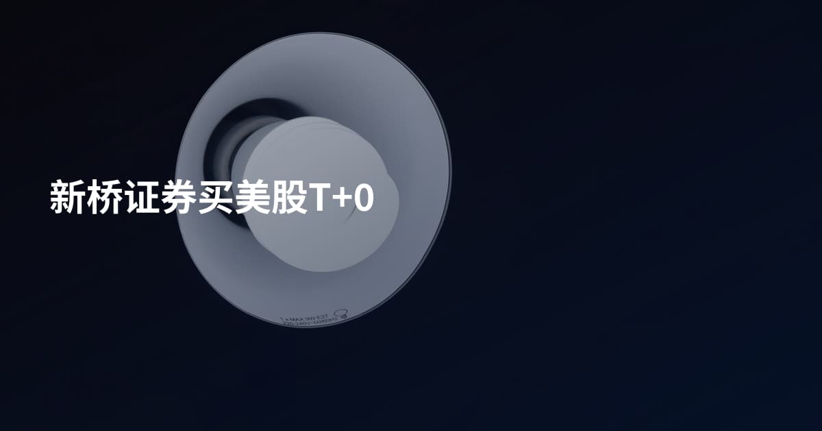 新桥证券买美股T+0