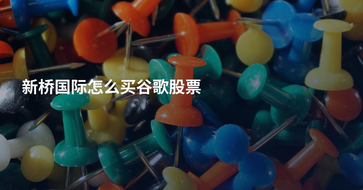 新桥国际怎么买谷歌股票