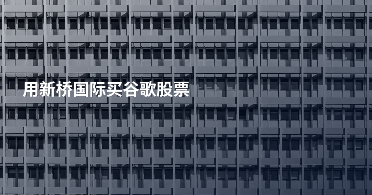 用新桥国际买谷歌股票