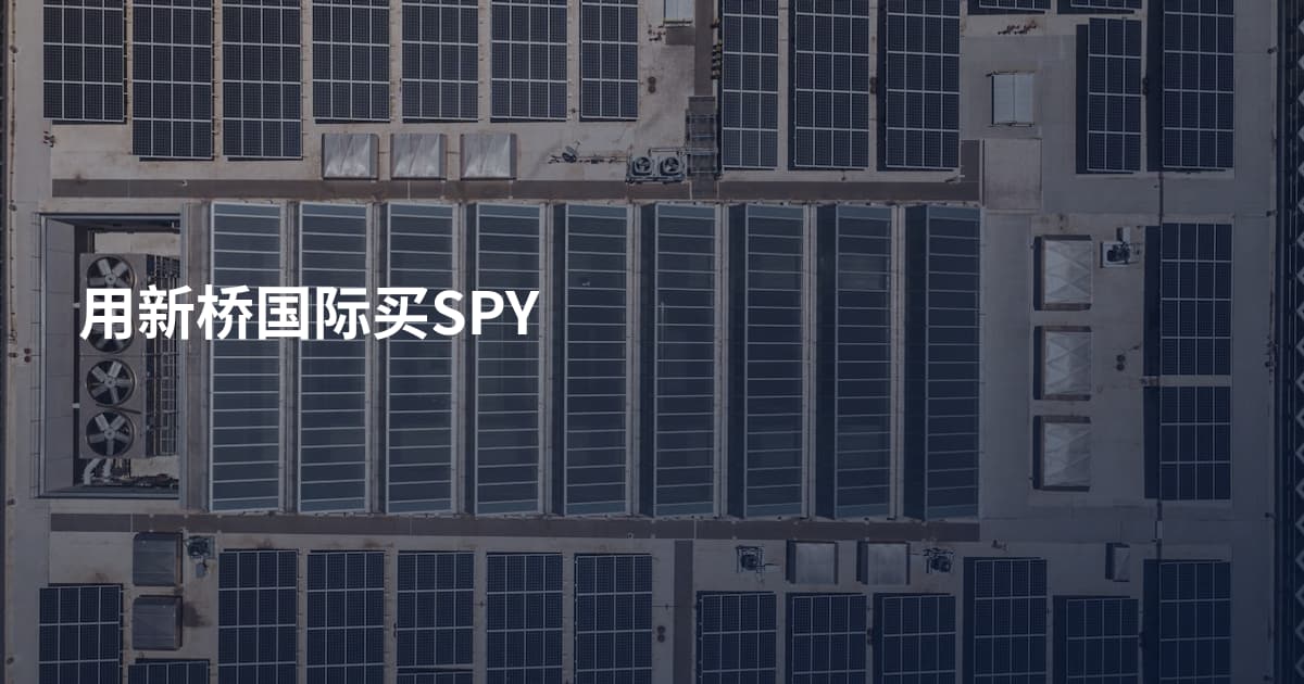 用新桥国际买SPY