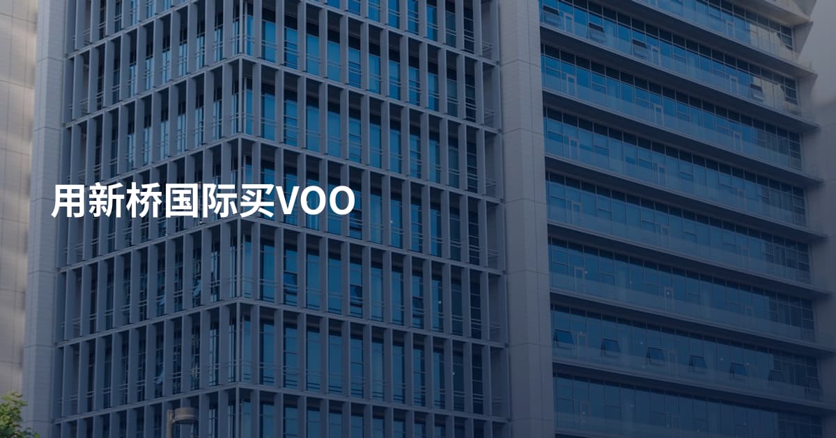 用新桥国际买VOO